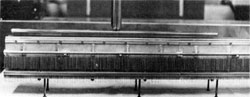 The electrostatic septum which pulls the proton beam out of the Main Ring so that it can be directed to experimental areas